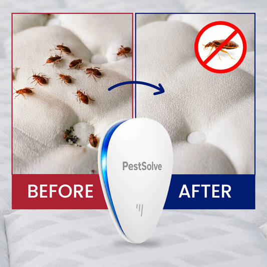 PestSolve™ Indoor Ultrasonic Pest Repeller: Say Goodbye to Bed Bugs Forever.