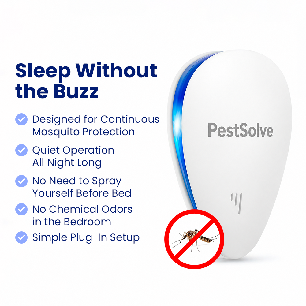 PestSolve™ 2026 Upgraded Indoor Pest Repeller: Banish Mosquitoes Without the Chemicals.