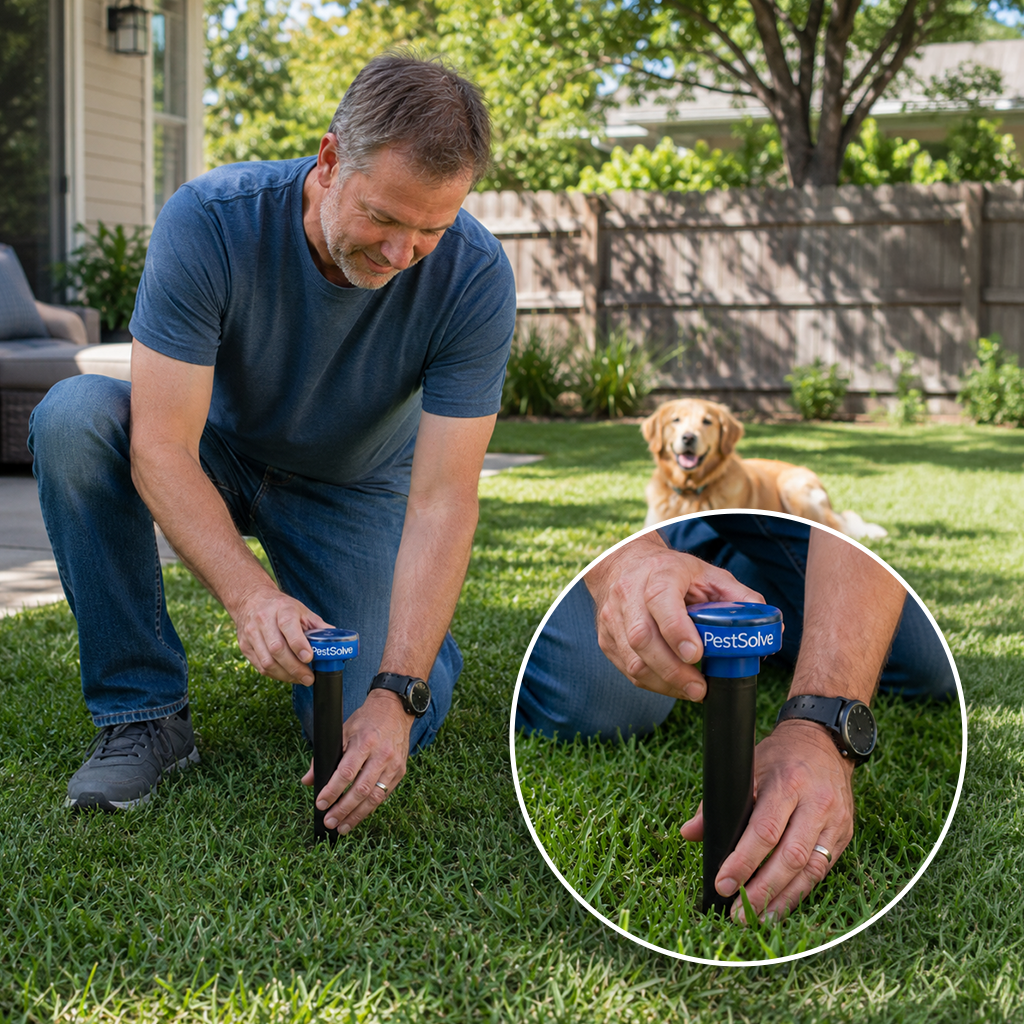 PestSolve™ Outdoor Protector - Banish Moles, Voles, Snakes, Rodents and Other Pests For Good