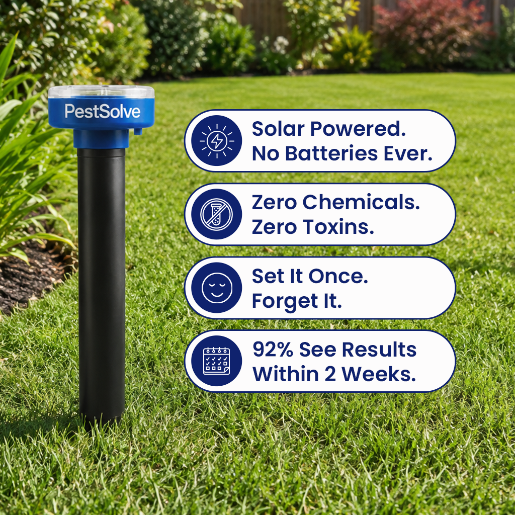 PestSolve™ Outdoor Protector - Banish Moles, Voles, Snakes, Rodents and Other Pests For Good