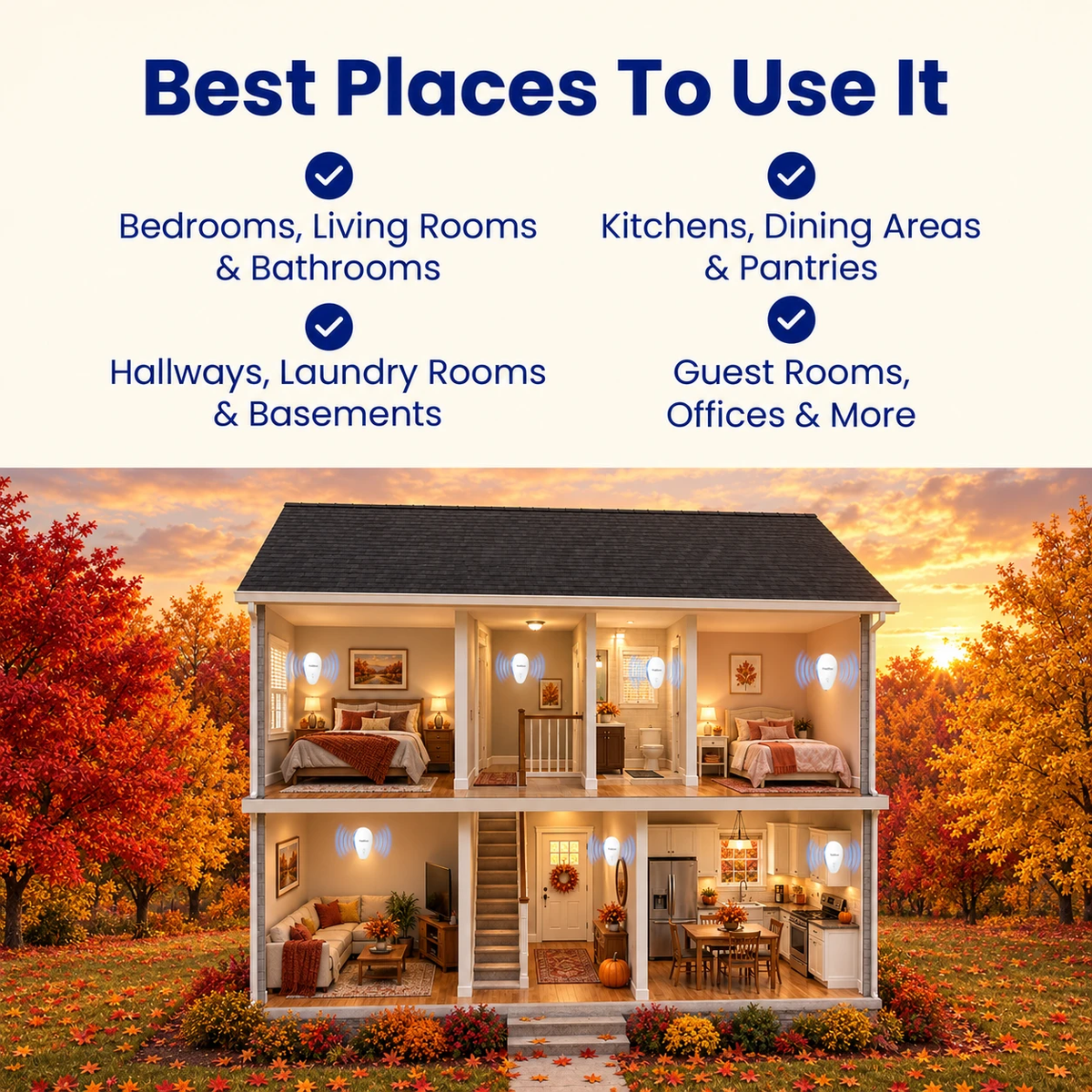 Best places to use PestSolve in an autumn home